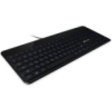 CNS-HKB5RU CANYON клавиатура, цвет - черный, проводная, LED подсветка, soft touch отделка, 104 клавиши, раскладка EN/RU