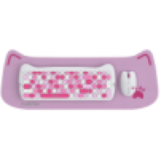 CANYON HSET-W6 EN Keyboard+Mouse Kitty Edition AAA+АА Wireless Pink