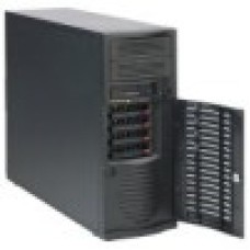 Supermicro Chassis SC733TQ-668B, Mid Tower, 4x 3.5" SAS/SATA Backplane for Hot-Swappable Drives, 2x 5.25" External HDD Drive Bays & 4x 3.5" HDD Drive Bays, 7 x FH expansion slots, 668W PSU