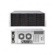 Supermicro CSE-846BE1C-R1K23B chassis, 4U, 24 x 3.5" 12G SAS3/SATA hot-swap bays, single expander, 7 FHFL expansion slots, 1200W (1+1) Redundant Power Supply