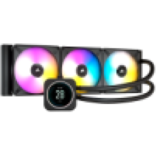 CORSAIR iCUE H150i ELITE LCD Display Liquid CPU Cooler, 360mm Radiator, Triple 120mm ML RGB PWM Fans,  Intel: LGA1700/LGA1200/LGA115X/LGA20XX, AMD: AM5/AM4/sTRX4/sTR4, 5Y warranty, black