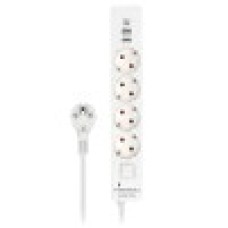 Сетевой фильтр Гарнизон, EPS-OP-4-CU2-W-2, 2м, Белый 4розети, 2xUSB/­1xType-C, 10A, white