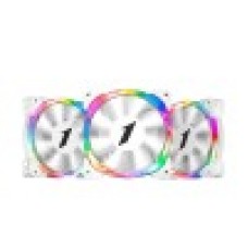 Комплект кулеров для кейса, 1STPLAYER, FIREMOON M3-W COMBO, M3-W COMBO PWM, 3х120мм, 1200 об/мин, 36.5CFM, 22.7 dB(A), 3-pin, 120*120*25 мм, Белый