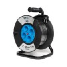 Удлинитель на катушке, SVC, GS-22M, 4 розетки, 22 метров, 3500W, 240В, 16A, 3x1.5mm, Защита от детей, Чёрный