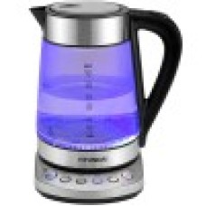 Чайник Hyundai HYK-G3026 1.7л. 2200Вт серебристый/­черный (стекло/­металл/­пластик)