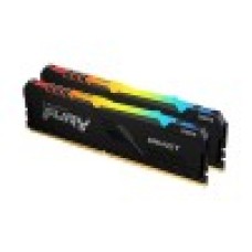 Комплект модулей памяти, Kingston, FURY Beast RGB KF436C17BBAK2/16 (Kit 2x8GB), DDR4, 16GB, DIMM , Чёрный