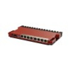 Маршрутизатор, MikroTik, L009UiGS-RM, 8 x Gbit LAN, 1 x 2.5 Gbit SFP port, USB, PoE in 802.3af/at, PoE-out Ether8 Passive PoE, RouterOS, desktop/1U rackmount case, -40°C to 70°C