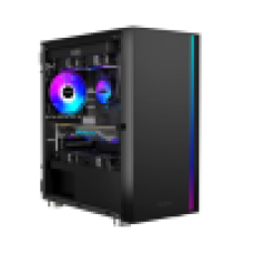 Корпус PCCooler LM300 ARGB BK M-ATX/ITX USB3.0, 2xUSB2.0 Black