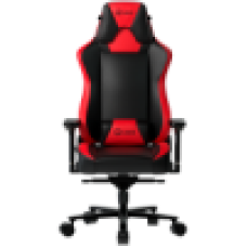 LORGAR Base 311, Gaming chair, PU eco-leather, 1.8 mm metal frame, multiblock mechanism, 4D armrests, 5 Star aluminium base, Class-4 gas lift, 75mm PU casters, Black + red