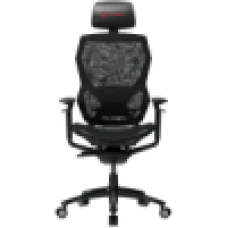 LORGAR Grace 855, Gaming chair, Mesh material, aluminium frame, multiblock mechanism, 3D armrests, 5 Star aluminium base, Class-4 gas lift, 60mm PU casters, Black