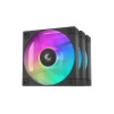 Комплект кулеров для кейса, Deepcool, FD12 ARGB-3 в1, R-FD12-BKAPN3-G, 3х120мм ARGB, 400-2050±10%об.мин, 63.6CFM, 26.9 dB(A), 4pin, Чёрный