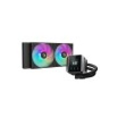 Кулер с водяным охлаждением, Deepcool, MYSTIQUE 360 ARGB R-LX750-BKADSNC-G-1, Intel 1700/1200/115х и AMD AM5/AM4/, TDP 250W, 2*120мм FD12 ARGB PWM, 600-2400 RPM±10%, 72,04CFM, 38,71 dB(A), Чёрный (Копия)