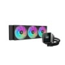 Кулер с водяным охлаждением, Deepcool, MYSTIQUE 360 ARGB R-LX750-BKADSNC-G-1, Intel 1700/1200/115х и AMD AM5/AM4/, TDP 250W, 2*120мм FD12 ARGB PWM, 600-2400 RPM±10%, 72,04CFM, 38,71 dB(A), Чёрный