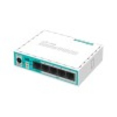 Маршрутизатор, MikroTik, RB750r2, hEX lite, 5 портов 10/100M, Passive PoE in, RouterOS (4), -40°C to 70°C, plastic case