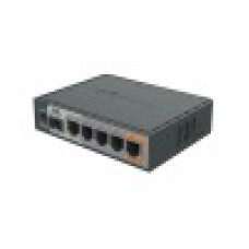 Маршрутизатор, MikroTik, RB760iGS, 5 10/100/1000 Ethernet port, 1 SFP,1 USB (тип А), 1 MicroSD