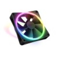 Кулер для компьютерного корпуса, NZXT, F120 RGB DUO, RF-D12SF-B1, RGB LED, 500-1800 ± 300 об/мин, 48.58 CFM, 29 dB(A), 4-pin PWM, 120 х 120 х 25мм, Черный