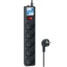 Сетевой фильтр Power Cube SPG5-C2, 1.9m, Черный 1,9м, 5 розеток, 10A, black