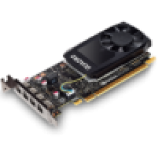PNY NVIDIA Quadro P1000 GDDR5 4GB/128bit, 640 CUDA Cores, PCI-E 3.0 x16, 4xminiDP, Cooler, Single Slot, Low Profile (4xmDP-DVI Cables, Full Size and Low Profile Bracket included)	
