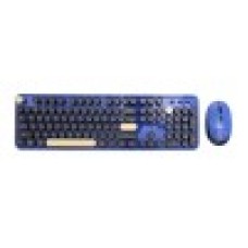 Клавиатура и мышь беспроводные, Aula AC306 Djona, Синий-чёрный KeyBoard + mouse Wireless, 2AA, royal blue-black
