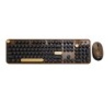 Клавиатура и мышь беспроводные, Aula AC306 Djona, Кофейный-чёрный KeyBoard + mouse Wireless, 2AA, coffee-black