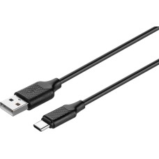 Кабель KITs USB 2.0 to USB Type-C cable, 2A, black, 1m, Артикул: KITS-W-004 /Китай/