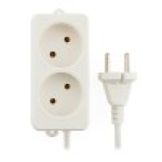 Удлинитель 220V Гарнизон EL-NL2-W-2, 2м, Белый 2 розетки, white